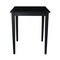 International Concepts Square Solid Wood Top Table, Black, 30 W, 30 L, 36 in H, Wood, Black K46-3030-36S - alternate 3
